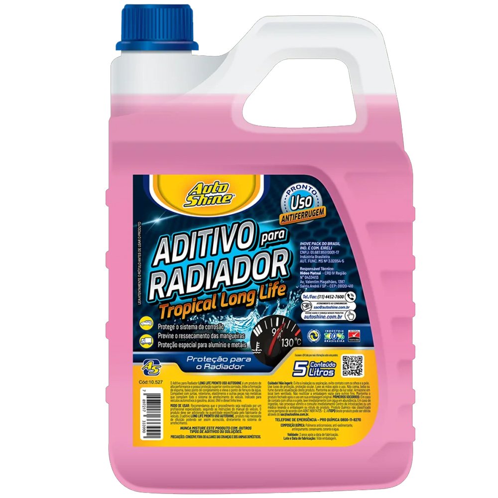 Aditivo Radiador Concentrado 5 litros - Rosa | MadeiraMadeira