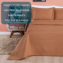 Ver imagem 5 de Conjunto Cama Casal Queen Size Melody Bordada 200 Fios Extra Macio - Ravena:terracota
