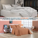 Ver imagem 4 de Conjunto Cama Casal Queen Size Melody Bordada 200 Fios Extra Macio - Ravena:terracota