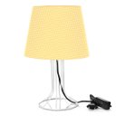 Ver imagem 1 de Abajur Torre Dome Amarelo/Bolinha com Aramado Branco