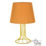 Abajur Torre Dome Laranja com Aramado Amarelo - 1