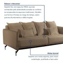 Ver imagem 5 de Sofá Living 3 Lugares 220cm com Base de Ferro Tecido Boulé Acácia