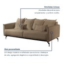 Ver imagem 6 de Sofá Living 3 Lugares 220cm com Base de Ferro Tecido Boulé Acácia