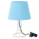 Ver imagem 1 de Abajur Torre Dome Azul Bebe com Aramado Branco