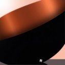 Ver imagem 5 de Lustre Pendente Meia Lua 30cm De Alumínio Preto com Cobre