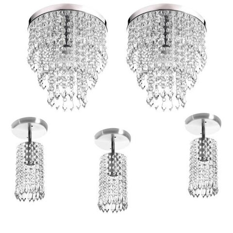 kit 2 Lustre Cristal Acr.Manucrillic + 3 Lustre Clearcrillic