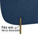 Ver imagem 3 de Puff Decorativo Banqueta Orgânico Feijão Curvo Maitê 138cm Bouclê:azul Marinho