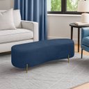 Ver imagem 5 de Puff Decorativo Banqueta Orgânico Feijão Curvo Maitê 138cm Bouclê:azul Marinho