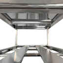 Ver imagem 7 de Mesa Aço Inox Profissional 170x60x90 Cm com 2 Prateleiras Fenestradas com Espelho Nortinox