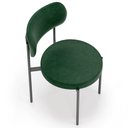 Ver mais imagens de Kit 04 Cadeiras Estofadas para Sala de Jantar Louvre L02 Couríssimo Verde - Lyam Decor