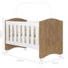 Berço Florence Amendoa Acetinado Branco com Colchão - 3