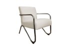 Ver imagem 3 de Kit 2 Poltronas Decorativa Bela Suede Bege Braço Cromado Mz Decor