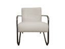 Ver imagem 2 de Kit 2 Poltronas Decorativa Bela Suede Bege Braço Cromado Mz Decor