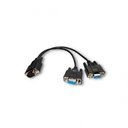 Ver imagem 1 de Cabo Vga Tipo Y Db15 Macho X 2 Db15 Femea 30cm