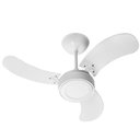 Ver imagem 1 de Ventilador de Teto Venti-delta Colors Led 3 Pás Branco Luz Branca 6000k 110v