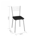 Ver imagem 3 de Cadeira de Aço Flex 82cm Preto/Cromado