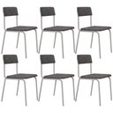 Ver imagem 1 de Kit 06 Cadeiras Estofada para Sala de Jantar Sense Branco C01 Linho Prata - Lyam Decor