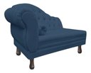 Ver imagem 3 de Recamier Divã Sofá 120cm Recepção Sala Larissa Suede:azul-marinho/liso