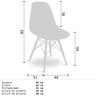 Mesa Escrivaninha Fit 120cm Branco e Cadeira Charles Preta - Mpozenato - 4