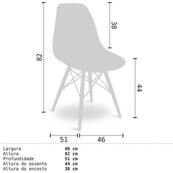 Mesa Escrivaninha Fit 120cm Natura e Cadeira Charles Preta - Mpozenato - 4