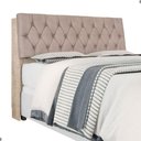 Ver imagem 3 de Cabeceira Box Queen Isis Amarula Estofada MDF MDP Bege Framar