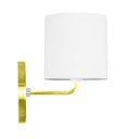 Ver imagem 4 de Kit 2 Arandela Dourado De Cupula Cilíndrica Branco