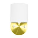 Ver imagem 3 de Kit 2 Arandela Dourado De Cupula Cilíndrica Branco