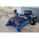 Ver imagem 1 de Kit Edredom Plush Fofinho Infantil Dupla Face Dream 2 Peças Solteiro Video Game