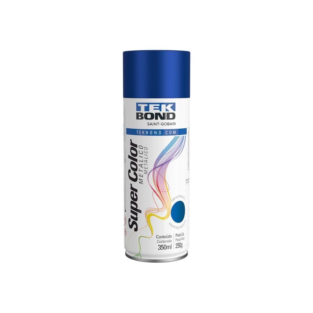 Tinta Aerossol Metálico 350ml - Tekbond Azul