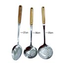 Ver imagem 3 de Conjunto Utensílios Concha Escumadeira Em Aço Inox - 6 Peças + Suporte