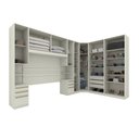 Ver imagem 2 de Quarto Modulado de Canto Casal Queen 7 Peças 12 Portas Seletto Henn - Areia