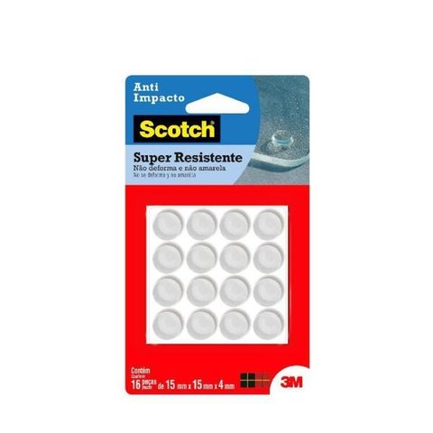 Anti Impacto G Redondo Scotch com 16 Peças 3M