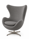 Ver imagem 4 de Poltrona Egg - Tecido Suede Cinza