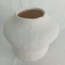 Ver imagem 3 de Vaso Decorativo Enfeite Home&co Cerâmica 17x18x18cm Marfim