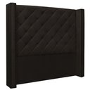 Ver imagem 1 de Cabeceira Estofada Cama Box Casal Alteza 140cm Corano Marrom - Desk Design