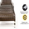 3 Espreguiçadeiras e Mesa Decorativa para Piscina, Jardim Trama Original - 4