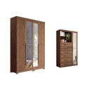 Ver imagem 1 de Guarda Roupa +cômoda Qc310 Jatobá - Santos Andirá