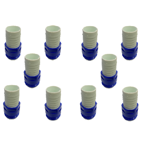 Kit 10un Acessório Limpeza Piscina Adaptador de Rosca Plástico