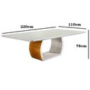 Ver imagem 3 de Mesa Para Sala De Jantar Ellis 180 Off White/Imbuia