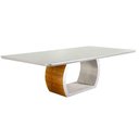 Ver imagem 1 de Mesa Para Sala De Jantar Ellis 180 Off White/Imbuia