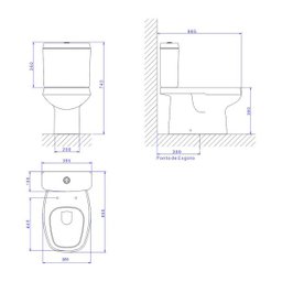 Kit Bacia + Caixa Acoplada e Acessórios Monte Carlo Kp.808.17 - Deca - 7