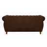 Sofá Chesterfield Realeza 3 Lugares Decoração Retrô - Veludo Marrom - 3