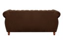 Ver imagem 3 de Sofá Chesterfield Realeza 3 Lugares Decoração Retrô - Veludo Marrom