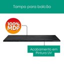 Ver imagem 7 de Cozinha Armário 5 Peças Paneleiro Balcão com Tampo Etna Grafite Poliman