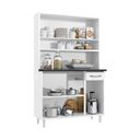Ver imagem 4 de Armário de Cozinha de Aço Kit Triplo 105cm Rose Multimóveis Smart CR6095 Branco