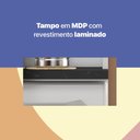 Ver imagem 6 de Armário de Cozinha de Aço Kit Triplo 105cm Rose Multimóveis Smart CR6095 Branco