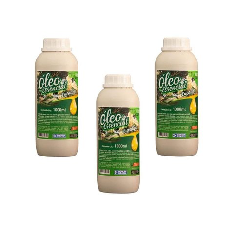 Kit Óleo Essencial Eucalipto Citriodora Ambiente Sauna 3l