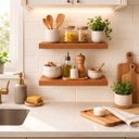 Ver imagem 2 de Prateleira MDF 30x20 Moderna Suporte Parede Invisivel 30mm Italian Noce