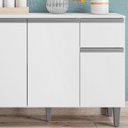 Ver imagem 6 de Balcão de Cozinha e Armário Aéreo Vanessa 105 Cm Branco Ajl