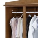Ver imagem 5 de Conjunto Quarto Brasil Imbuia Guarda-Roupa 4 Portas 3 Gavetas + Guarda-Roupa 3 Portas 3 Gavetas Made